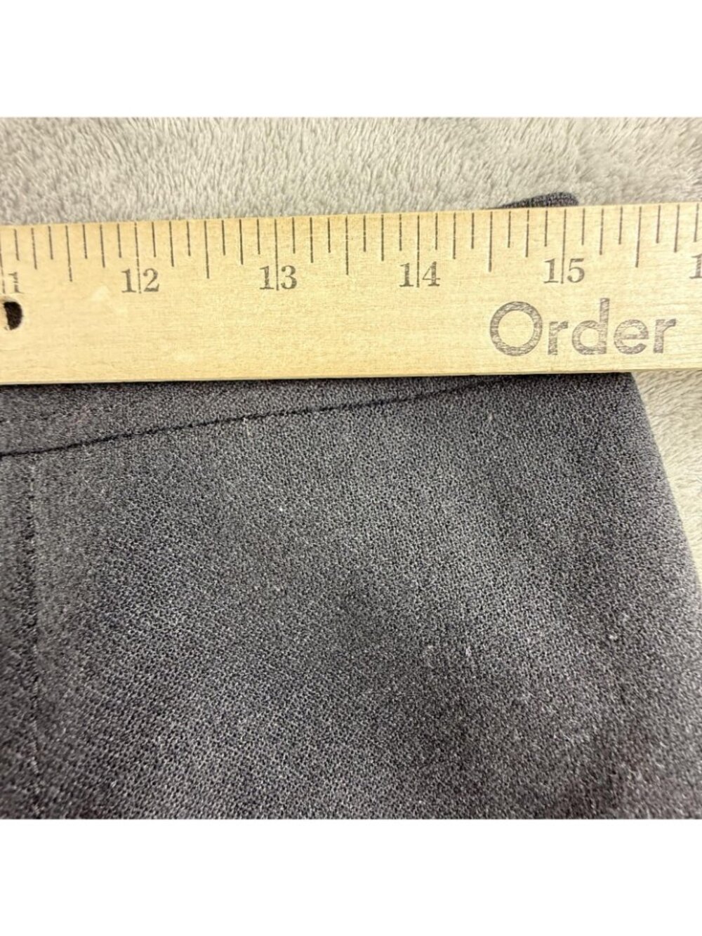 Talbots Skirt Womens 10 Black Wool Pencil Lined Midi Stretch Career Work Office - Picture 11 of 14